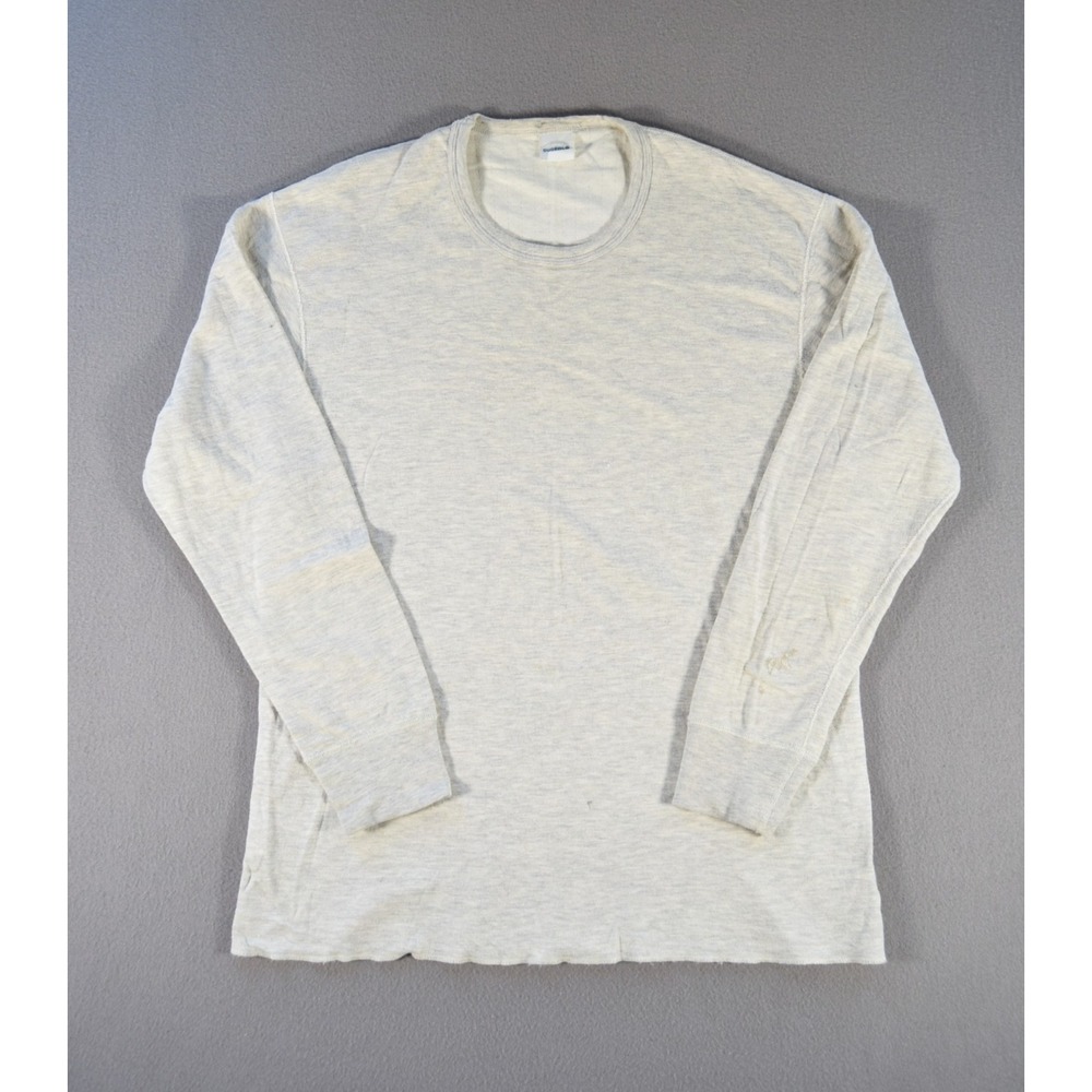 Duofold Shirt Mens XL Grey Crewneck 2 Layer Base Wool Blend Thermal Pullover